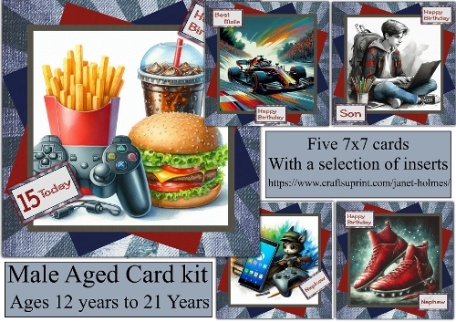 cup1423668_91280 - Male birthday aged cards 12-21 years