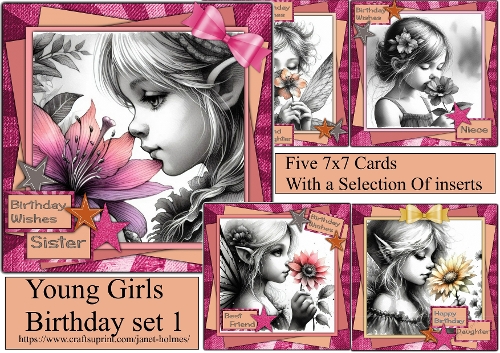 young girls birthday set 1