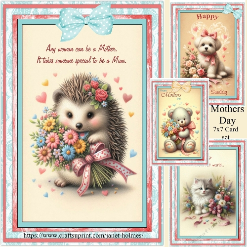 Mothers Day 5x7 card set
