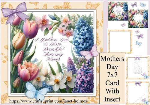 Mothers day 7x7 card