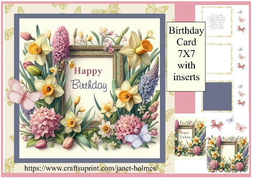 Birthday Card 7x7 