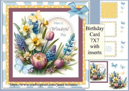 Birthday 7x7 card 3