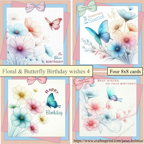 Floral & Butterflies set 4
