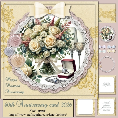 Diamond anniversary card 2026