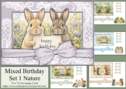 Mixed Birthday Set 1 Nature