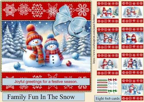 Family fun in the snow