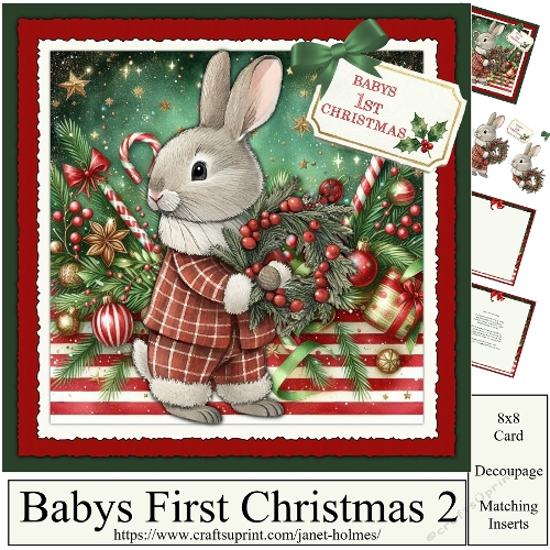 Babys First Christmas card 2
