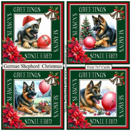 German Shepherd Christmas