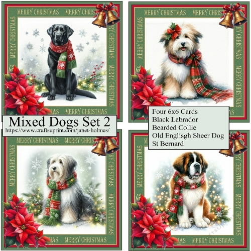 Christmas Mixed Dogs 2