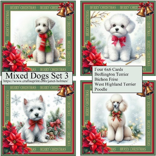 Christmas Mixed Dogs 3