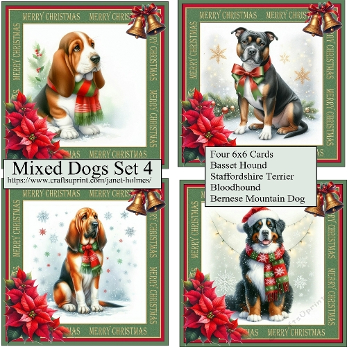 Christmas Mixed Dogs 4