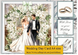 Wedding Day Card 3 Size A4