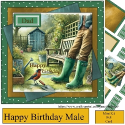cup1361696_91280 - Male  birthday card gardening
