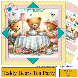 Teddy bears tea party