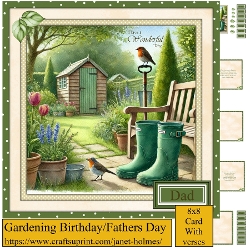 Gardening Birthday/Fathers day card