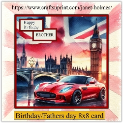 Male Birthday/Fathers day card 1