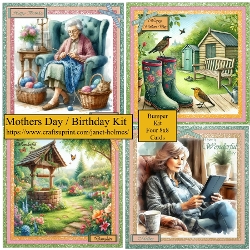 Mothers Day & Female Birthday card set