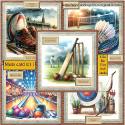 Mens card kit 1 birthday and fathers day