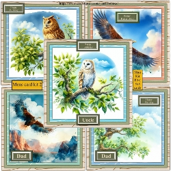 Mens card kit 2  birthday and fathers day