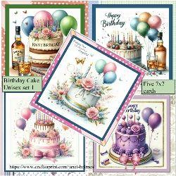 Birthday Cake unisex set 1