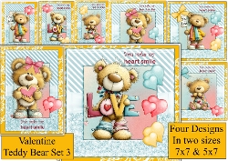 Valentine teddy set 3
