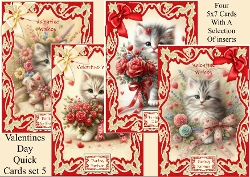 Valentine Quick N Easy set 5 (5x7Cards)