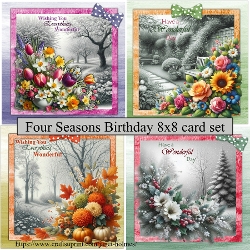 Four Seasons 8x8 card set