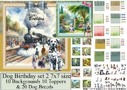 Birthday Dogs set 2 SIZE 7x7