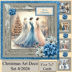 Christmas Art Deco set 4/2026