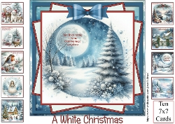 A WHITE CHRISTMAS a bumper of 10 cards new for 2026