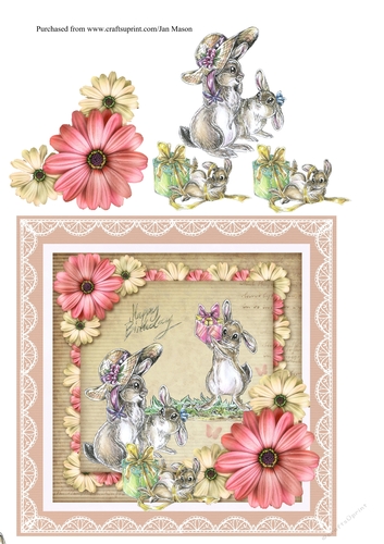 Bunny Birthday Greetings
