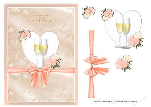Peach Wedding Anniversary