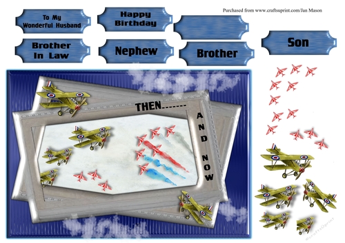 Jet aircraft with vintage planes