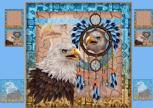 Native American Dreamcatcher and Eagle Eye
