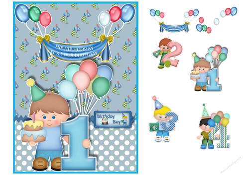 Birthday Boy 1 to 4