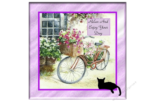 Vintage Bicycle and Flower Basket