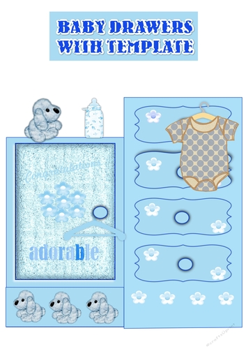Baby Boy Drawers With Template