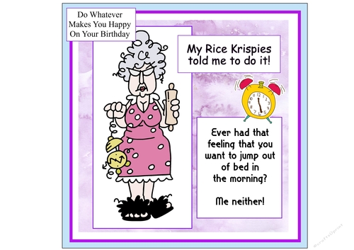 My Rice Krispies Made Me Do It