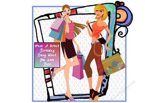 Teenage Girls Shopping