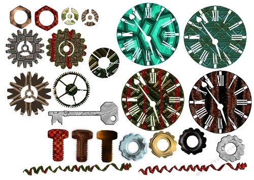 Male Findings, Clock Faces,Nuts Bolts Etc CU4CU