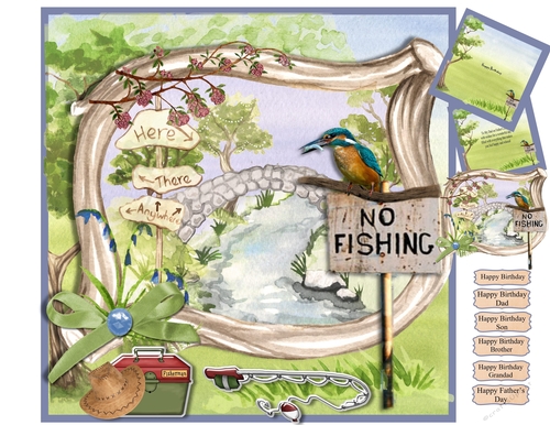 No Fishing Male BirthdayFathers Day