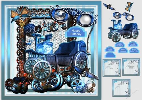 Cool Steam Steampunk Birthday/Fathers Day UPDATED