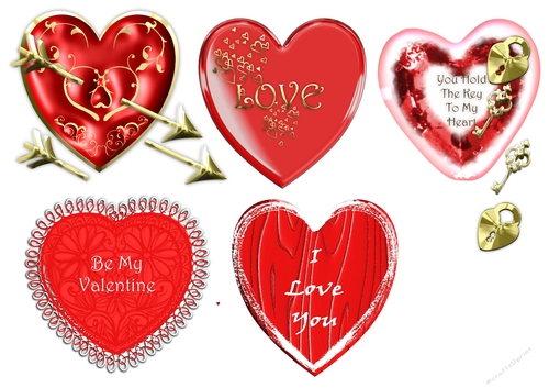 Hearts For Valentines CU4CU