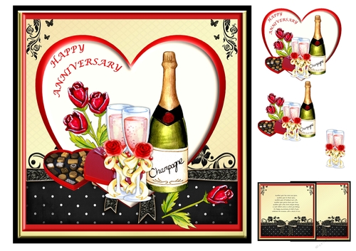 Anniversary Champagne and Roses
