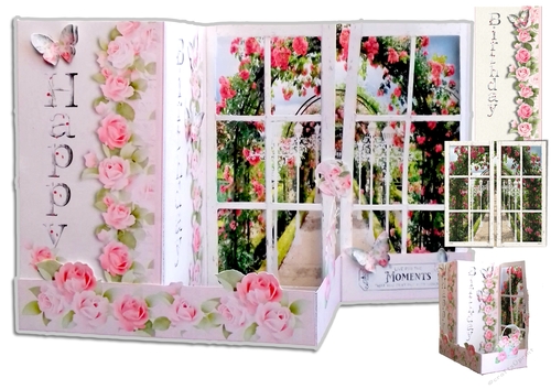 Z Fold Rose Garden including Template