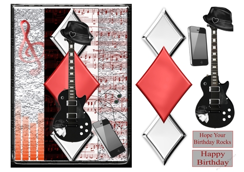 Black and Chrome Guitar