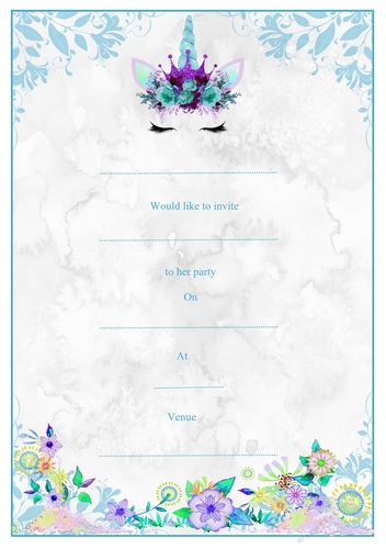 Unicorn Birthday Invitation3