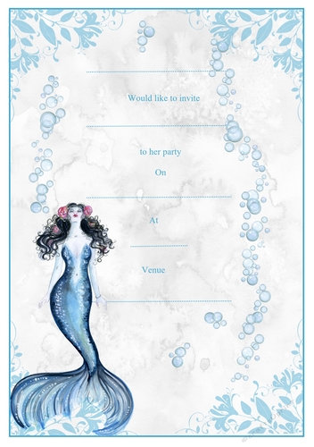 Mermaid Birthday Invitation1