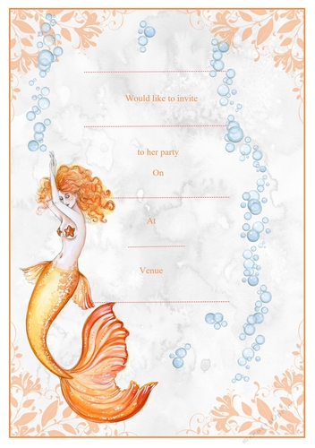 Mermaid Birthday Invitation3