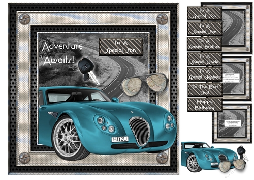 Adventure Awaits Road Trip Birthday/Fathers Day